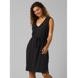 NWT Prana Cozy Up Korinne Dress Sz XS Grey Black Hemp Lyocell Blend Grey